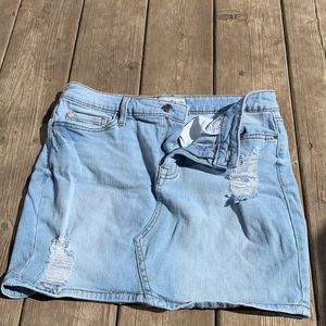 Blue Jean High waisted skirt